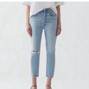 Agolde Riley Hi Rise Straight Crop Jean